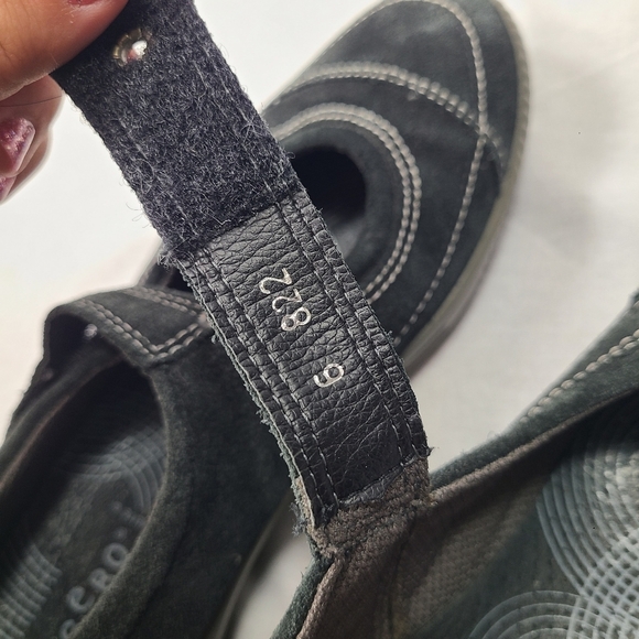 Legero Ladies Black Suede Mary Jane velcro comfort shoes UK SIZE 6/ US 8 - Picture 7 of 7